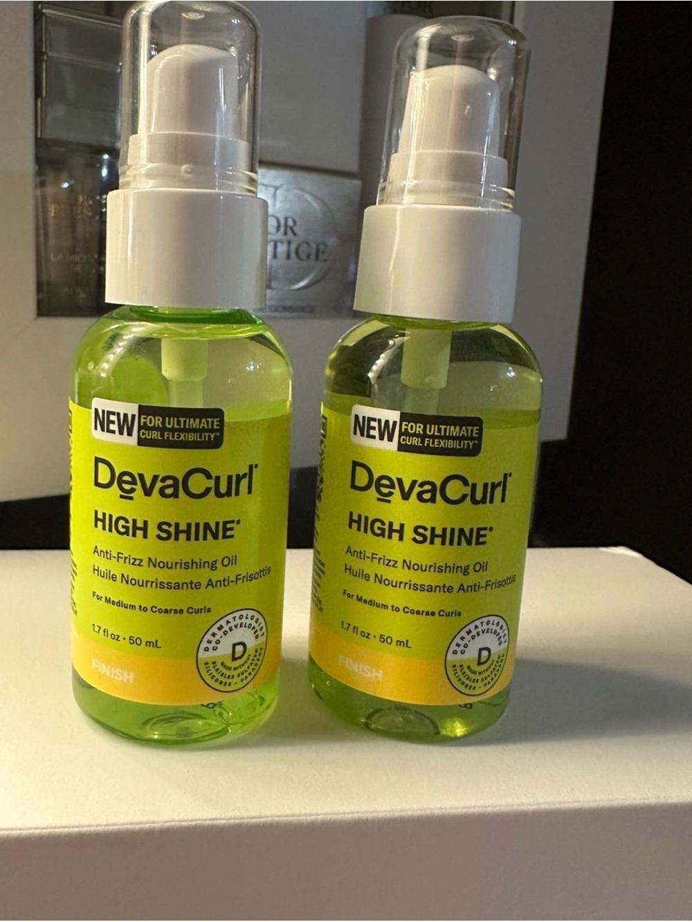 2 pack Devacurl High Shine Anti Frizz Nourishing Oil ,